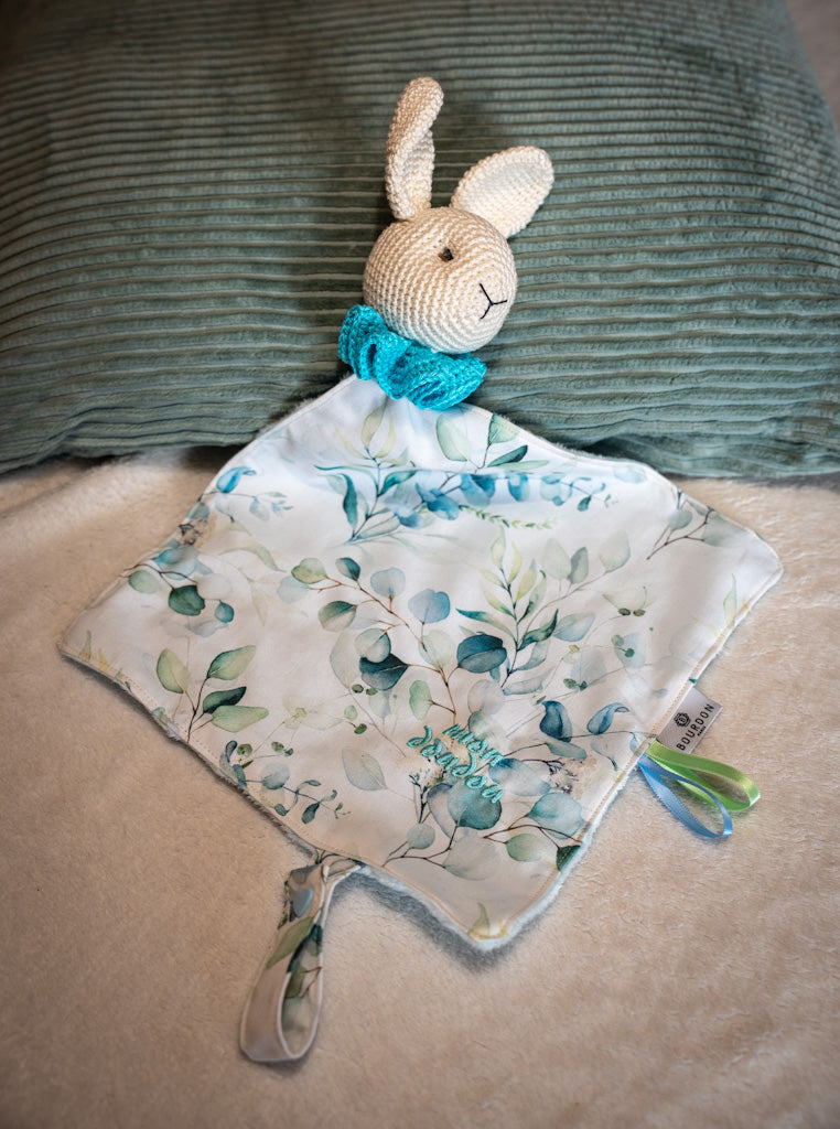 doudou lapin blanc crochet