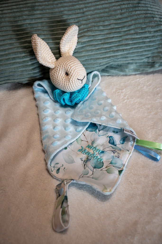 doudou lapin blanc crochet